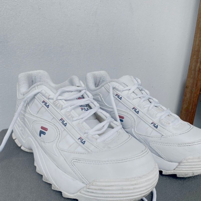 Tenis fila feminino disruptor branco outlet original