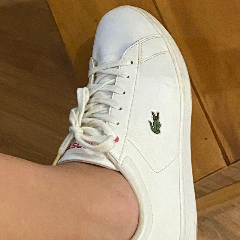 Lacoste tenis branco sales feminino