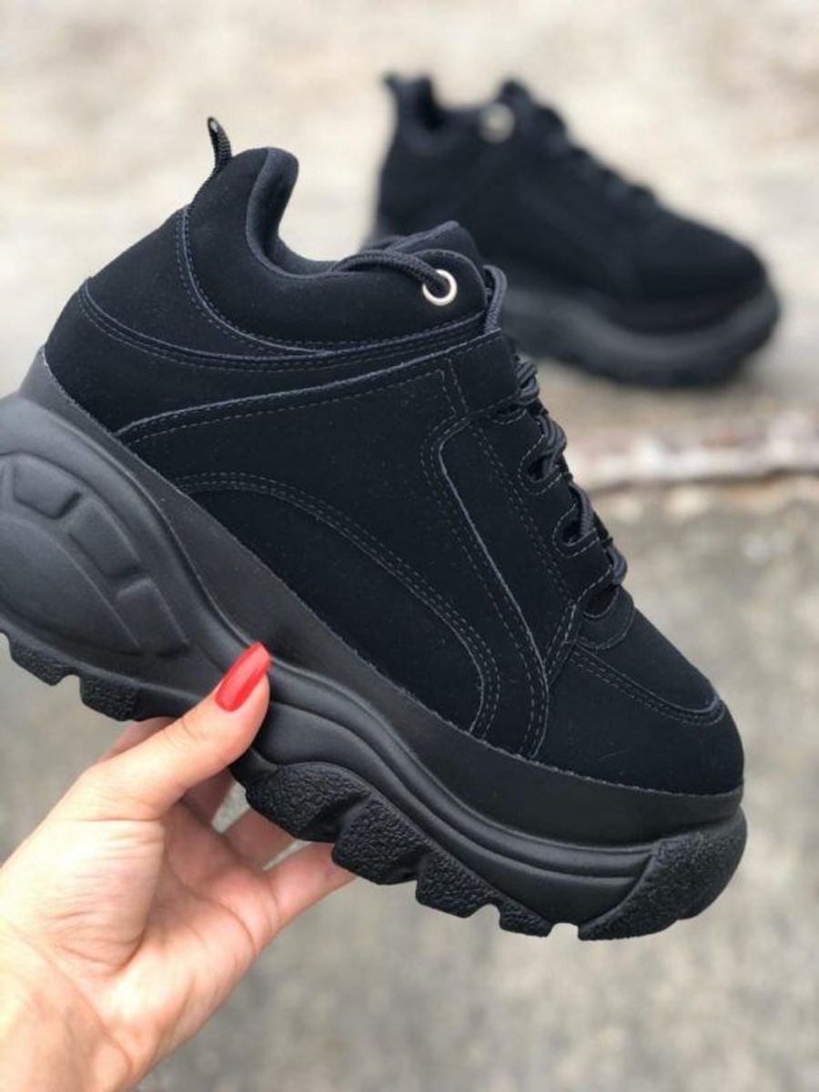 tenis preto fosco feminino