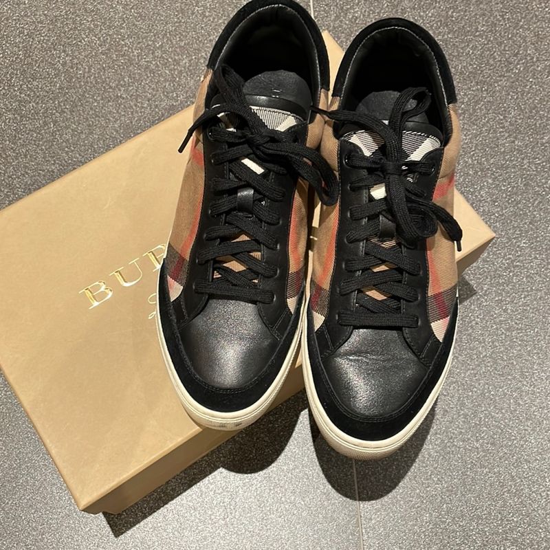 T nis Burberry Modelo Reynold T nis Masculino Burberry Usado
