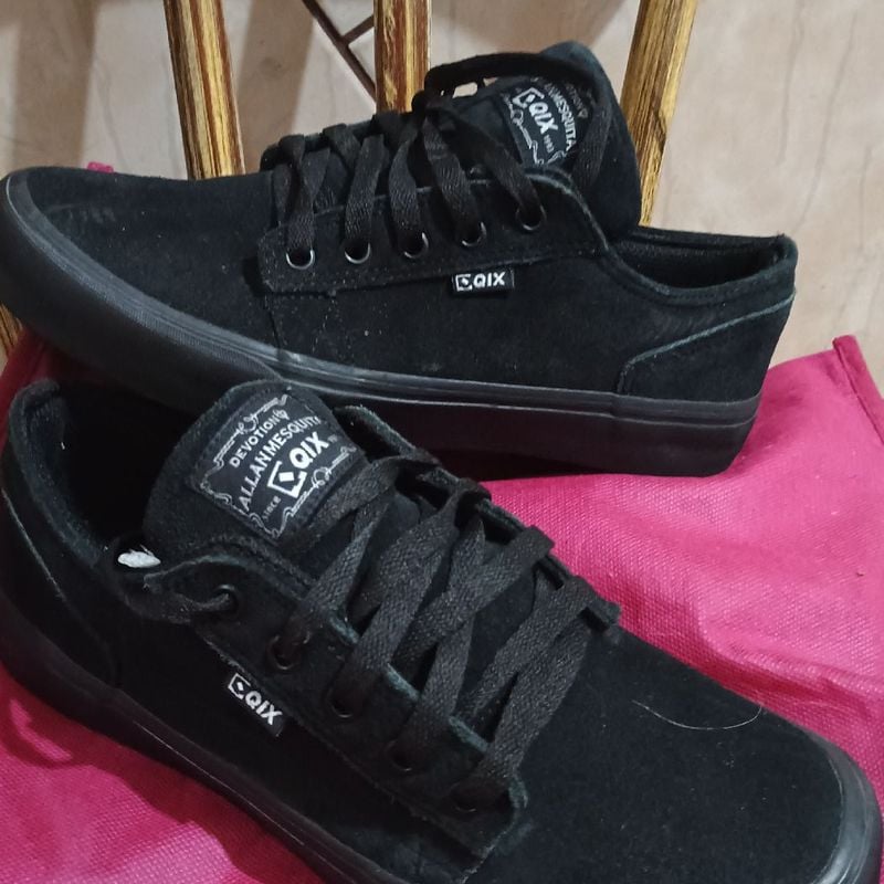 Tenis preto feminino fashion qix