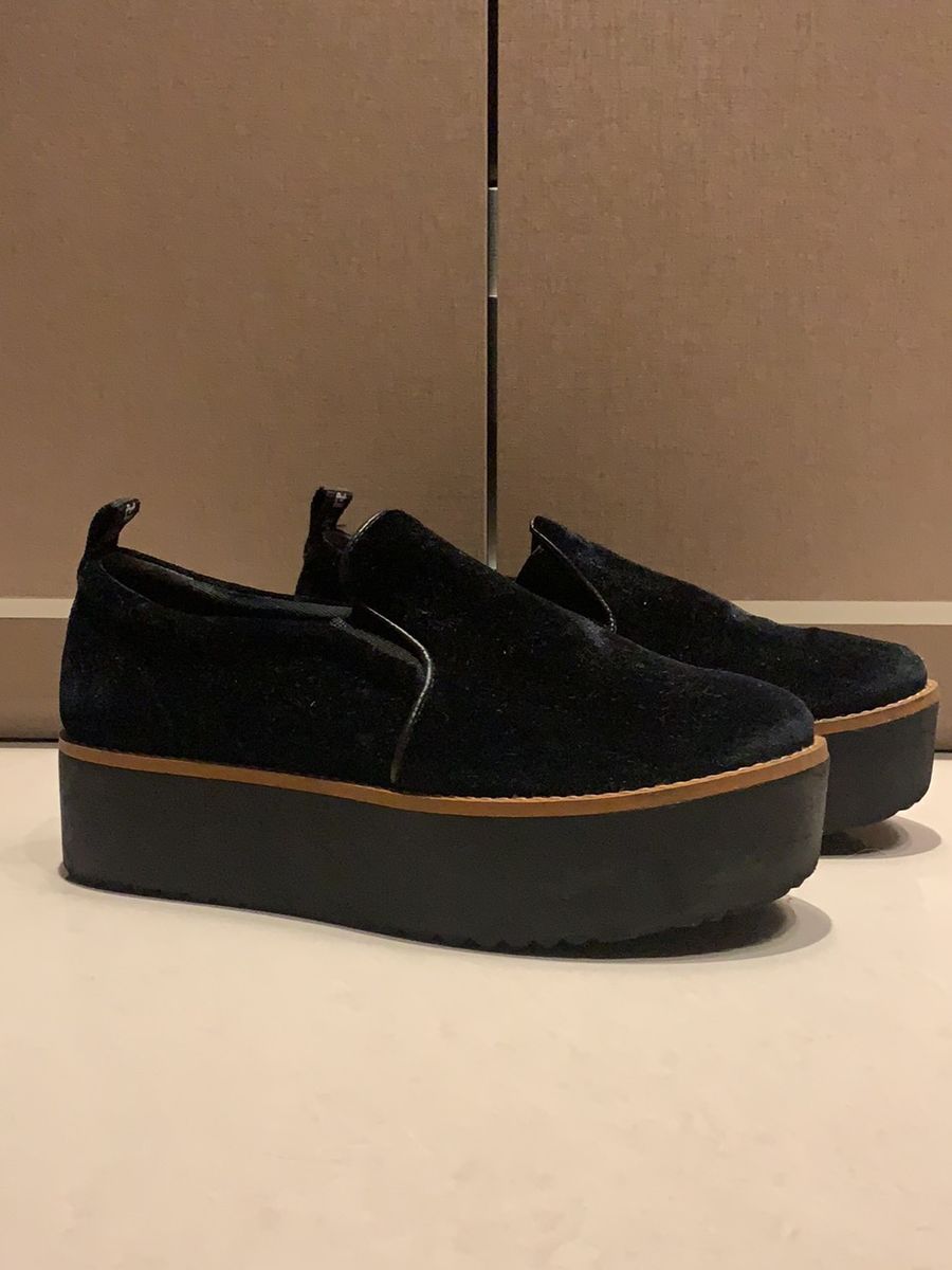 tenis camurça preto feminino