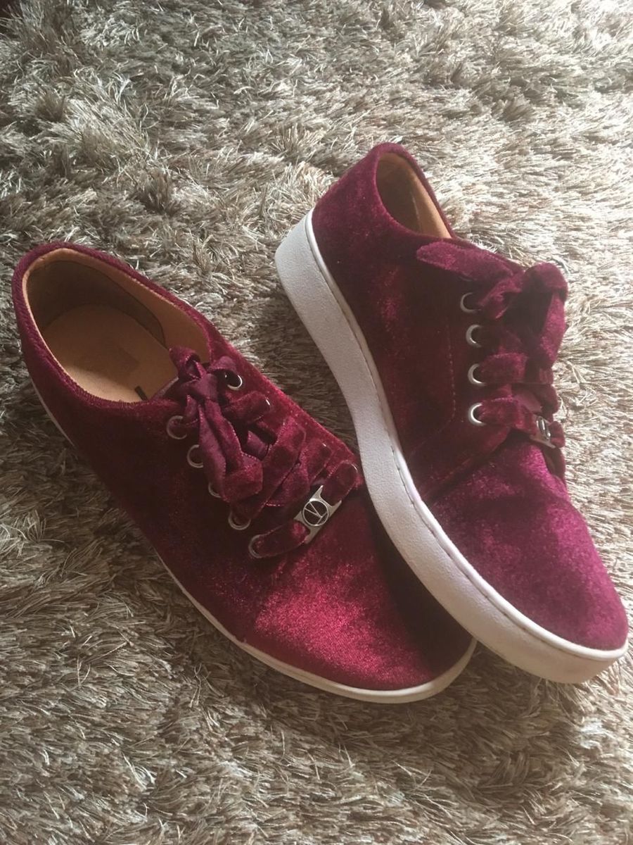 tenis vizzano suede vinho