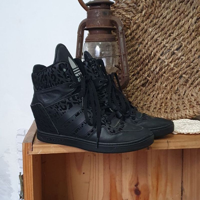 Tenis Adidas Feminino Cano Alto Preto Tênis Cano Alto Adidas Preto