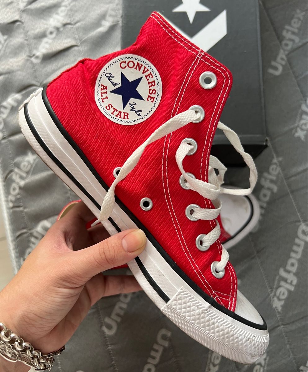 All star vermelho deals cano alto 35