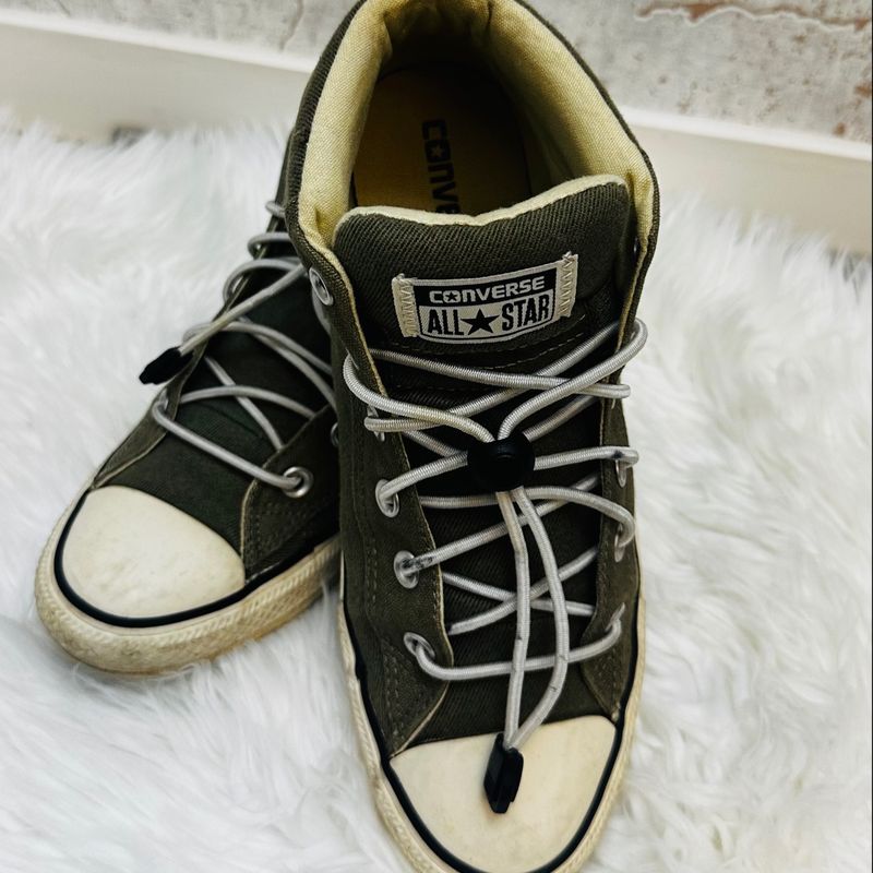 Tênis Converse All Star Cano Alto Verde Militar