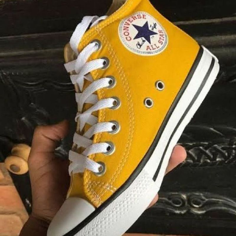 All star cano hot sale alto amarelo comprar