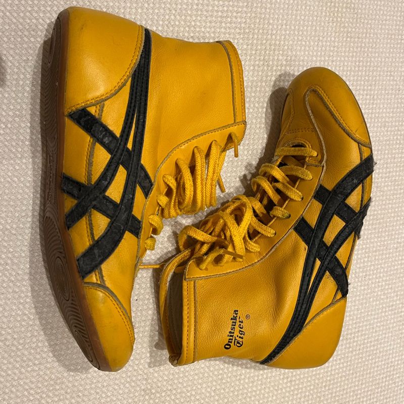 Tenis Cano Alto Asics Tiger Kill Bill T nis Feminino Asics Usado