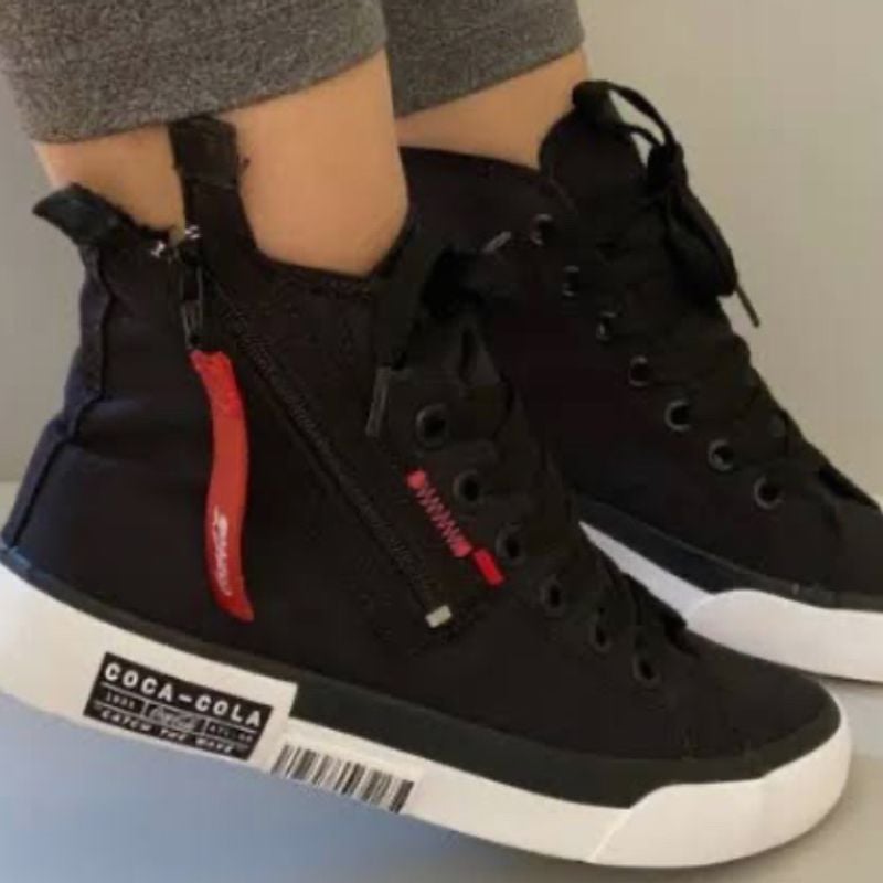 Cano Alto Sapatilha Coca Cola Feminina Tênis Cano Alto Coca Cola
