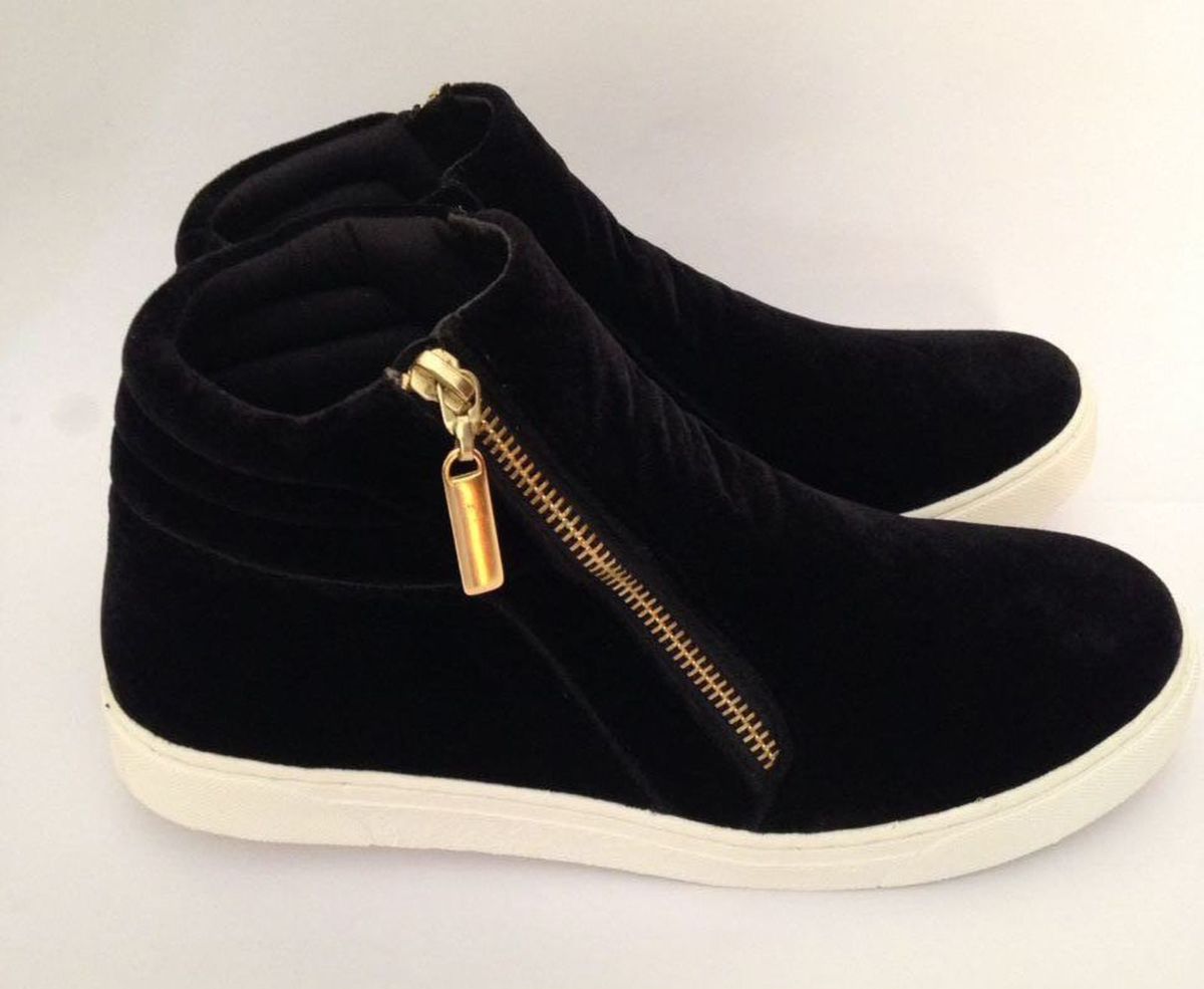 tênis preto feminino alto