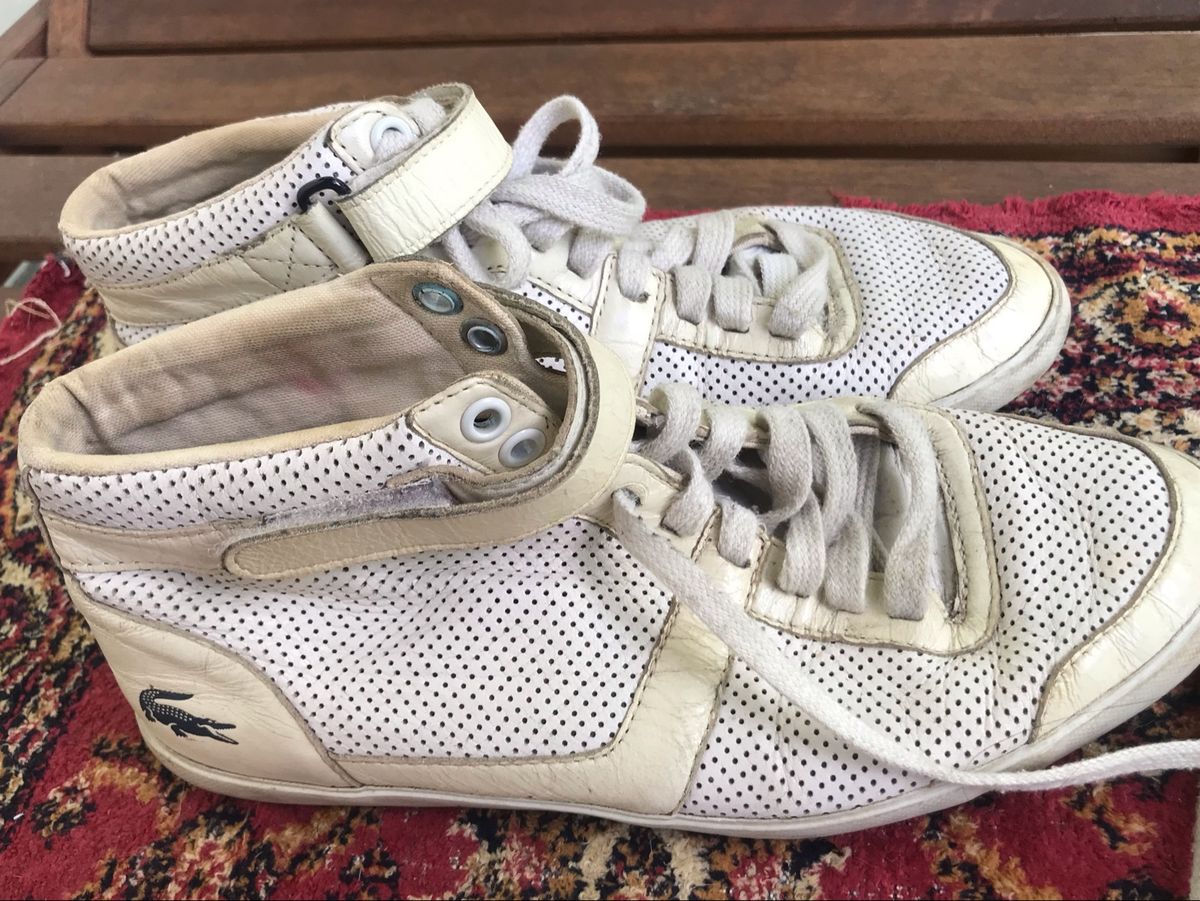 tenis cano alto lacoste