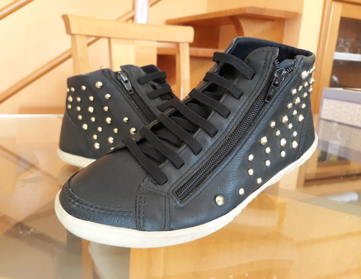 tenis kolosh cano alto rosa