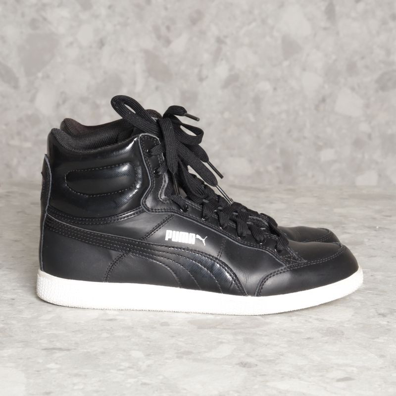 Tênis Cano Alto Preto Puma Tênis Feminino Puma Usado 95730651 enjoei