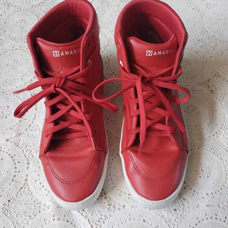 Tênis Cano Alto Feminino Comprar Tenis Vermelho Feminino Rock Fit