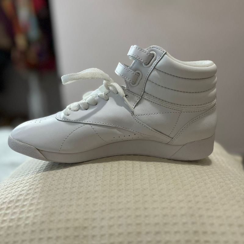 Reebok cano hot sale alto branco