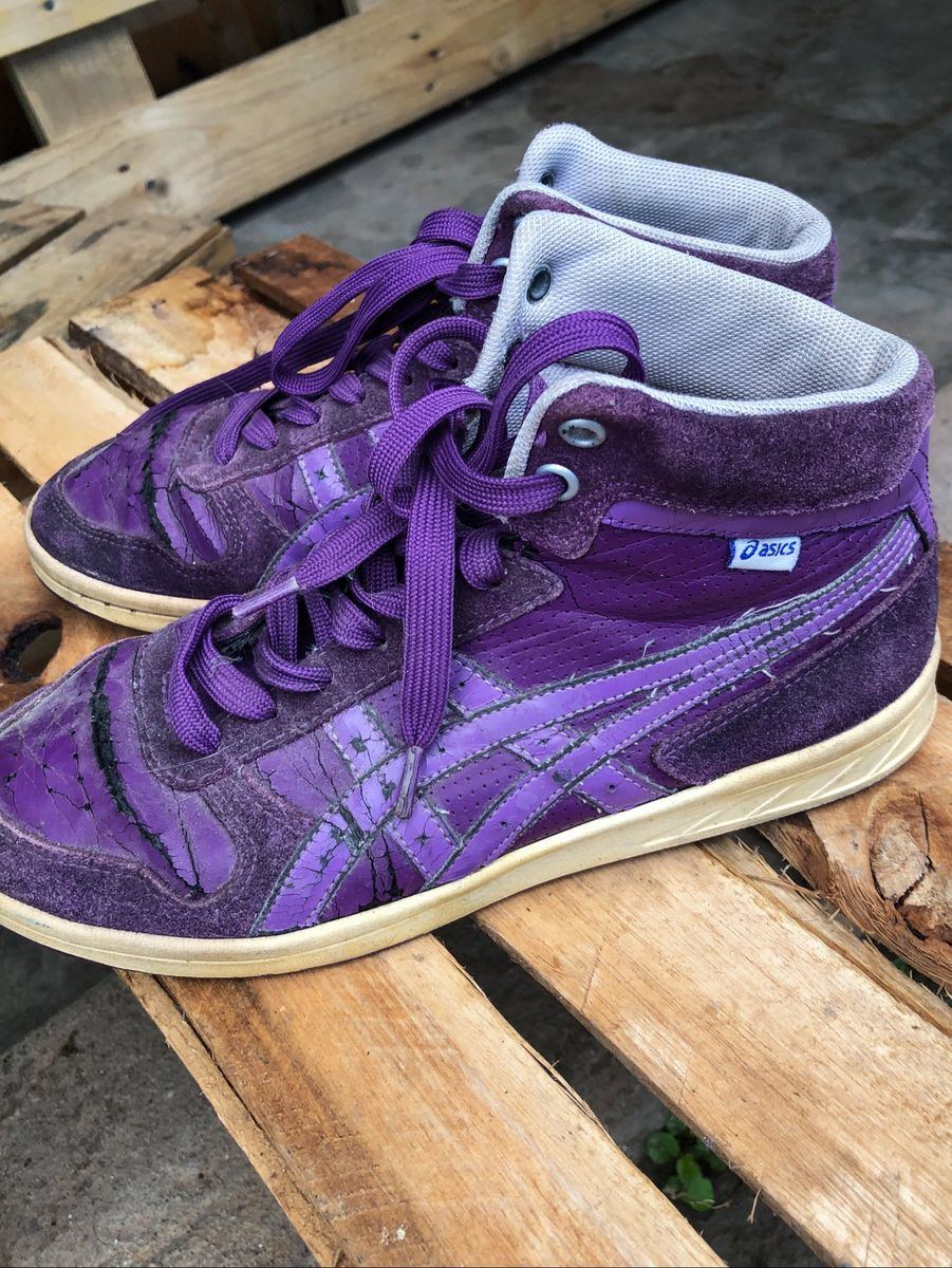 tenis cano alto roxo