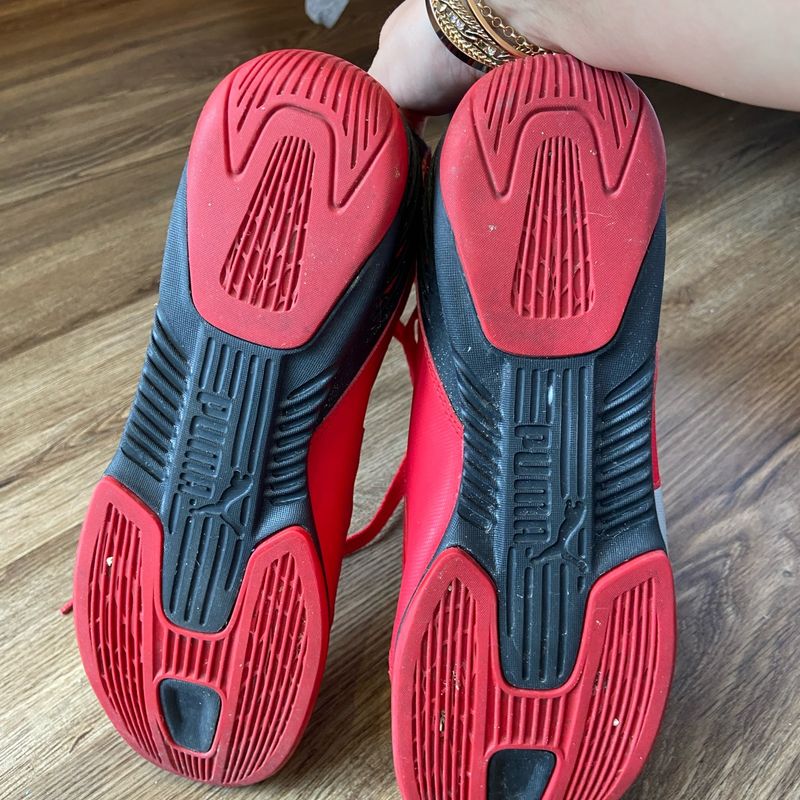 Tênis Cano Alto Scuderia Ferrari Puma Usado 102407389 enjoei