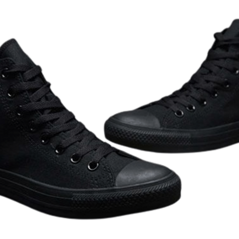 Tenis cano alto todo sales preto