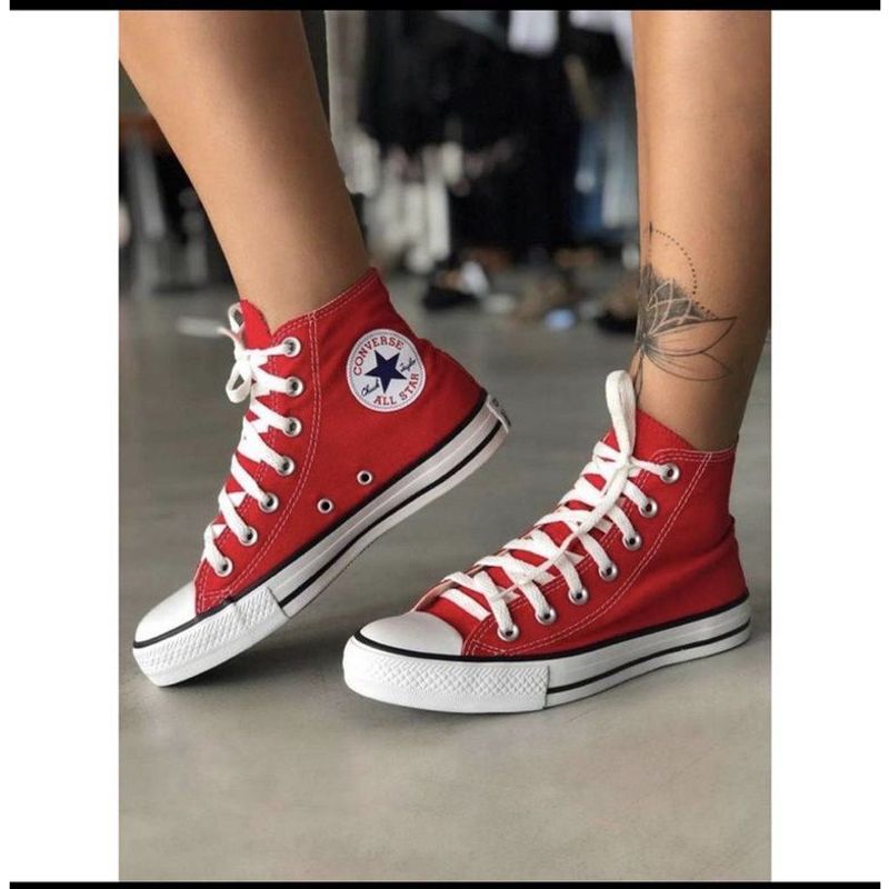 Tênis Converse All Star Cano Alto Vermelho