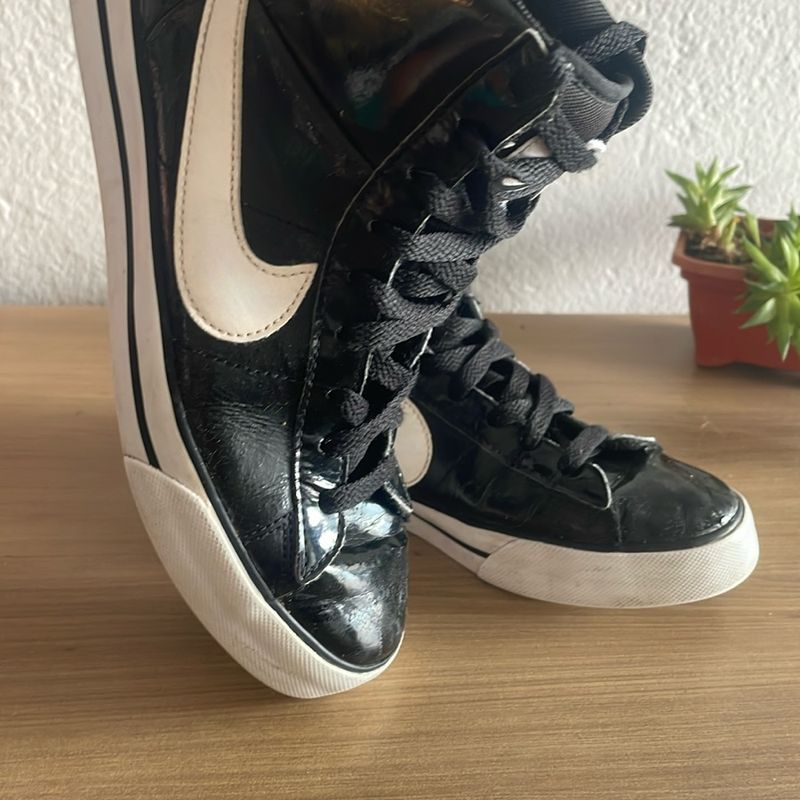 Tenis Cano Medio Preto Nike Usado 109965671 enjoei