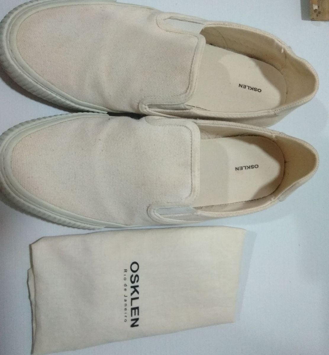 tenis canvas slip on osklen