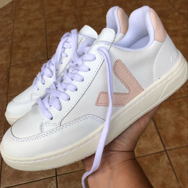 Catálogo  Tênis Feminino V Branco Rosa com Velcro