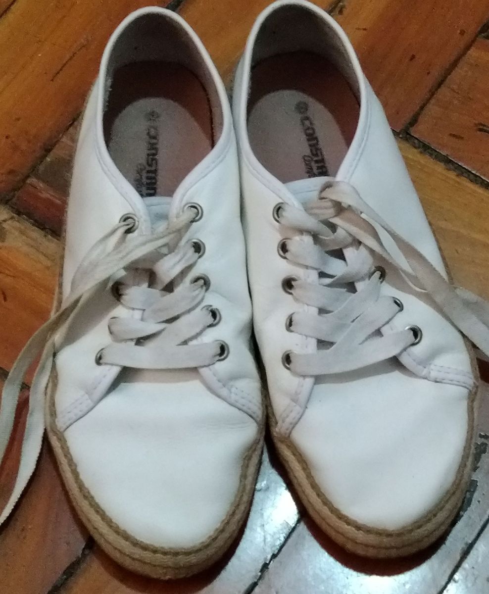 tenis branco feminino constance