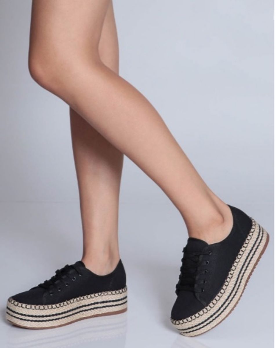 tenis flatform espadrille