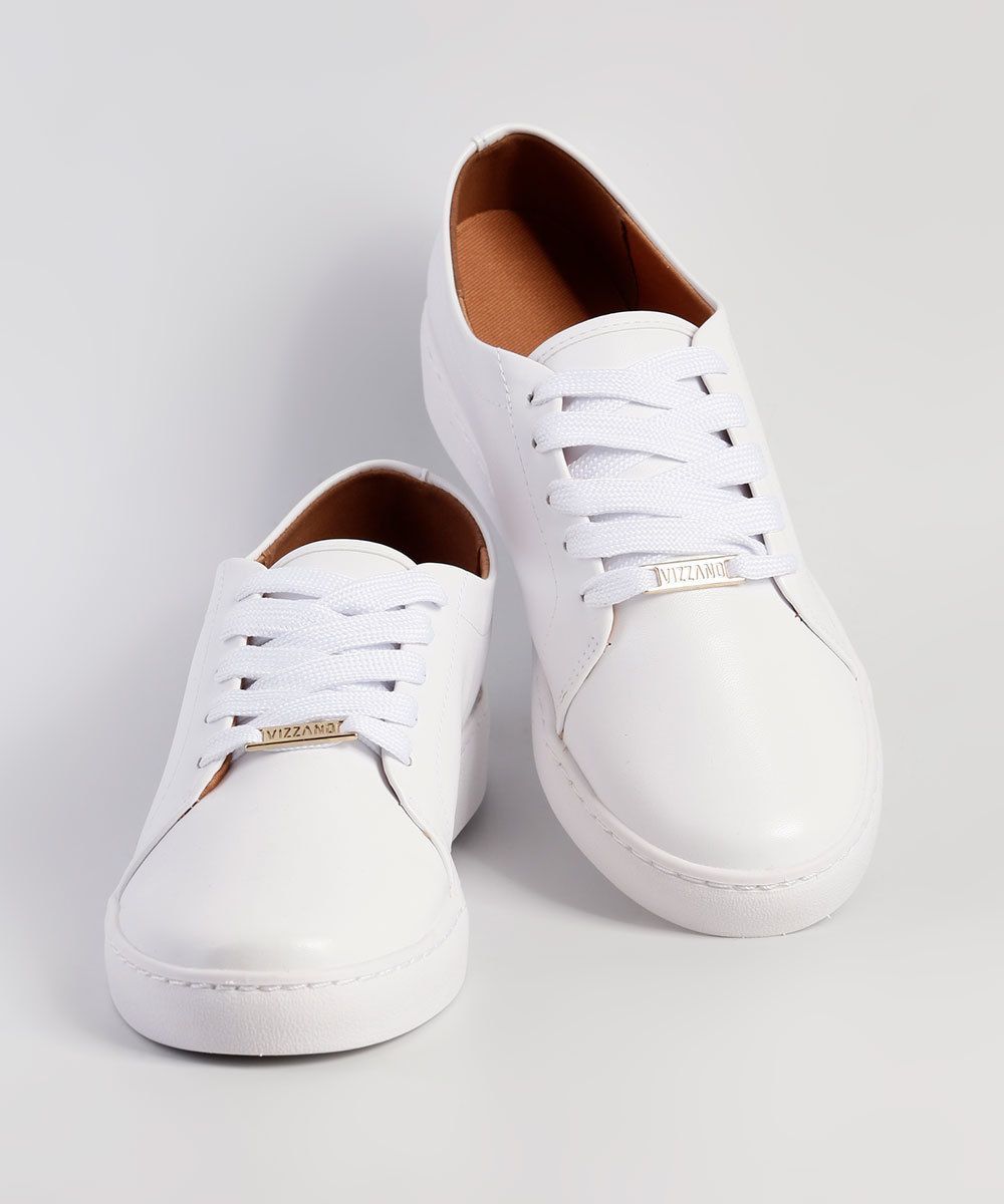 tenis casual feminino vizzano branco