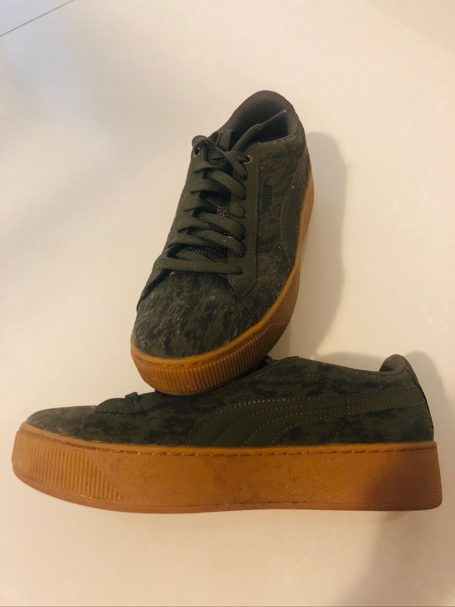 tenis puma verde militar