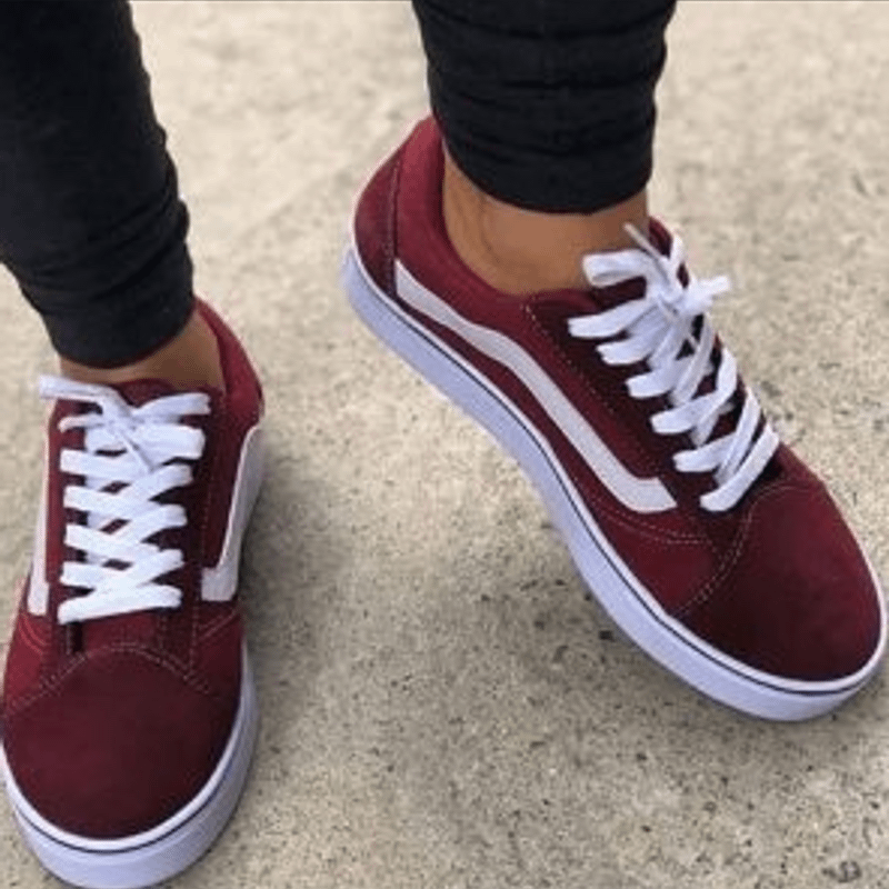 Vans hotsell bordo feminino