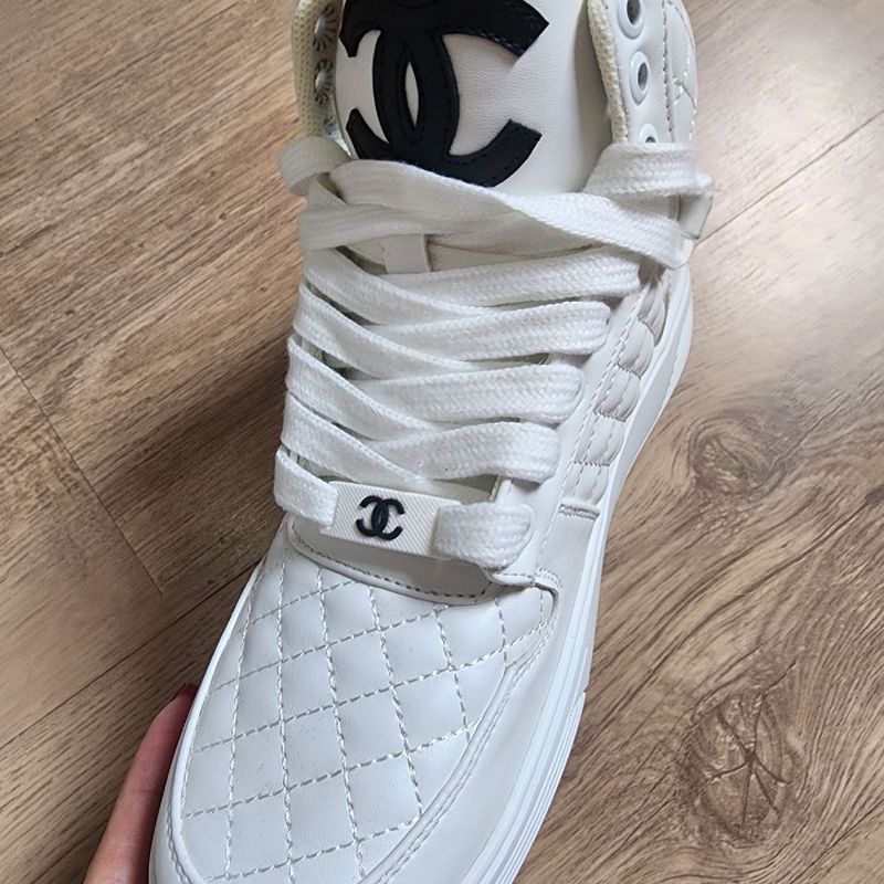 Tenis chanel best sale branco feminino