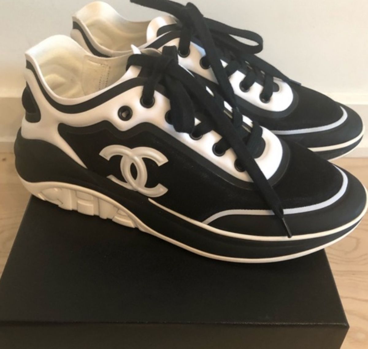 tenis chanel preto feminino