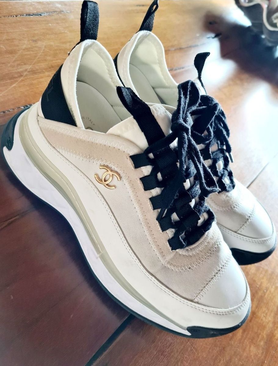 Tenis chanel hot sale branco