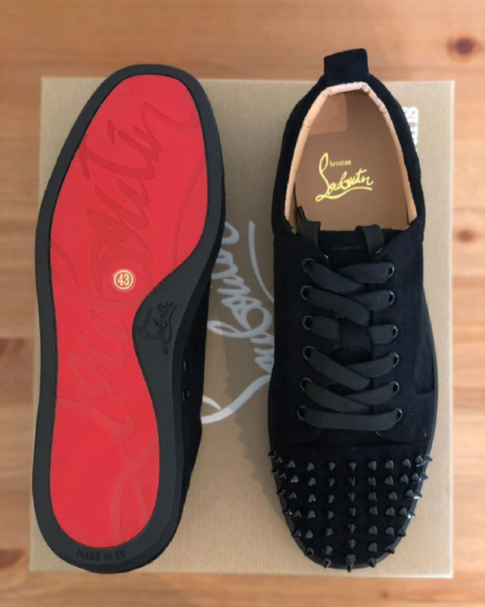 tenis louboutin vermelho