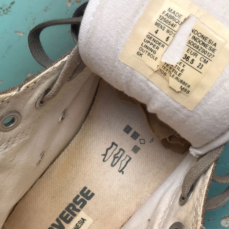 Tênis Chuck Taylor Converse Mid Top Dobrável - Cor Cinza - Num