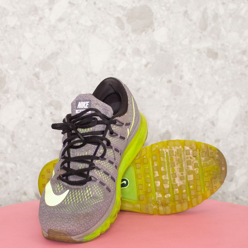 Tenis nike cinza e hot sale verde