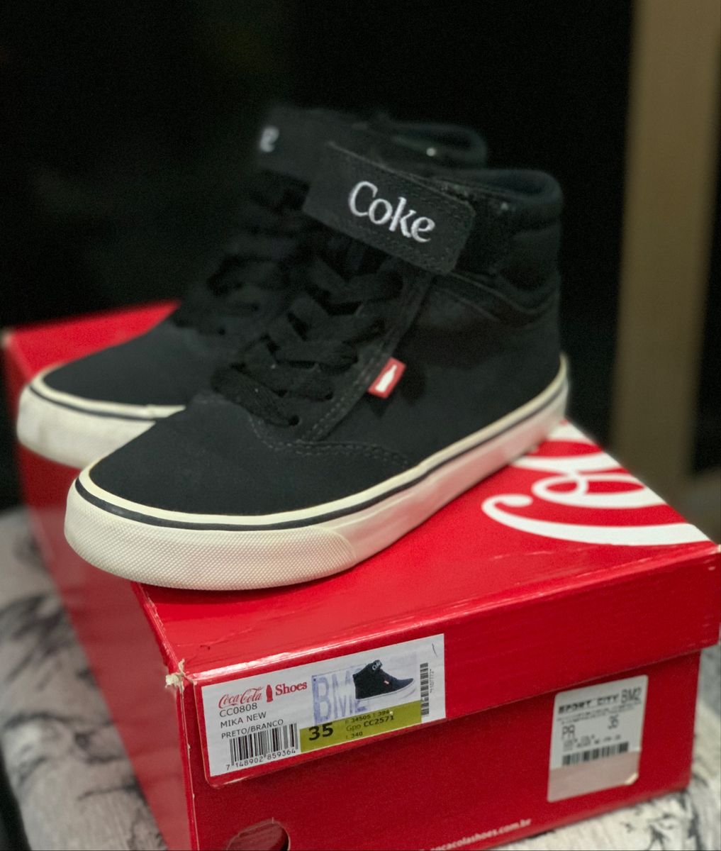 tenis coca cola mika new preto