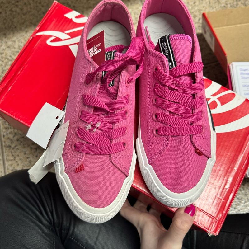 Tenis Coca Cola Rosa Tamanho 36 Coca-Cola Nunca Usado 104544752