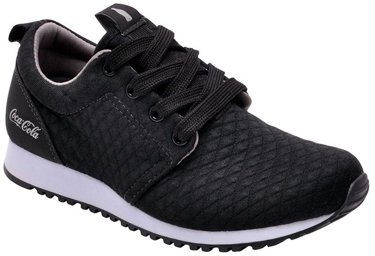 tenis coca cola sense preto e dourado
