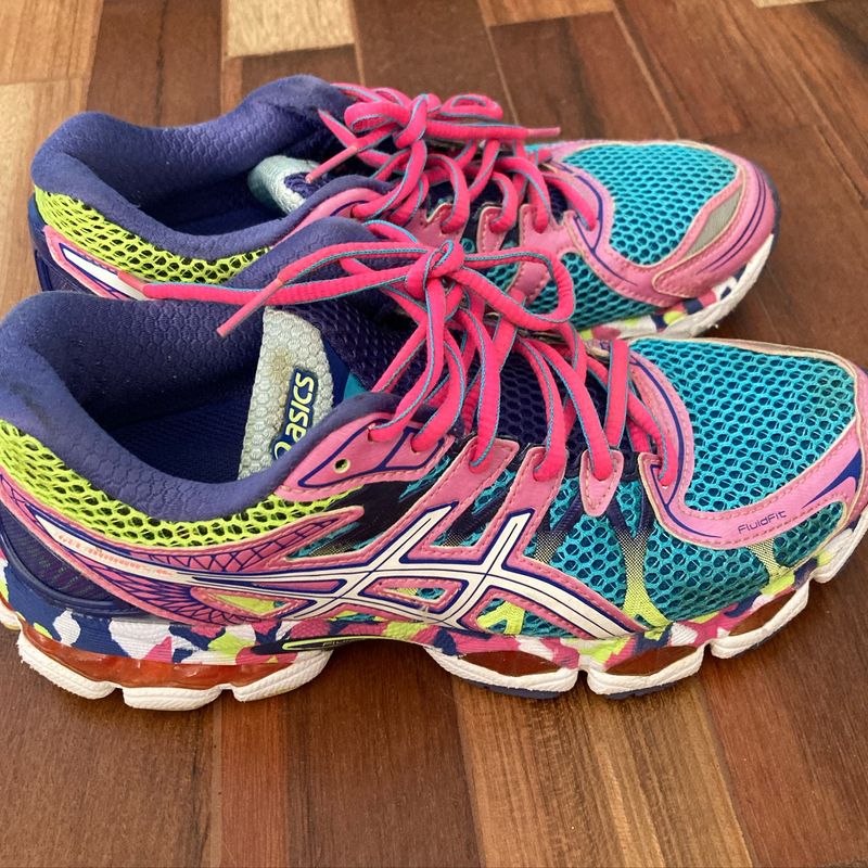 Tenis feminino 2024 colorido asics