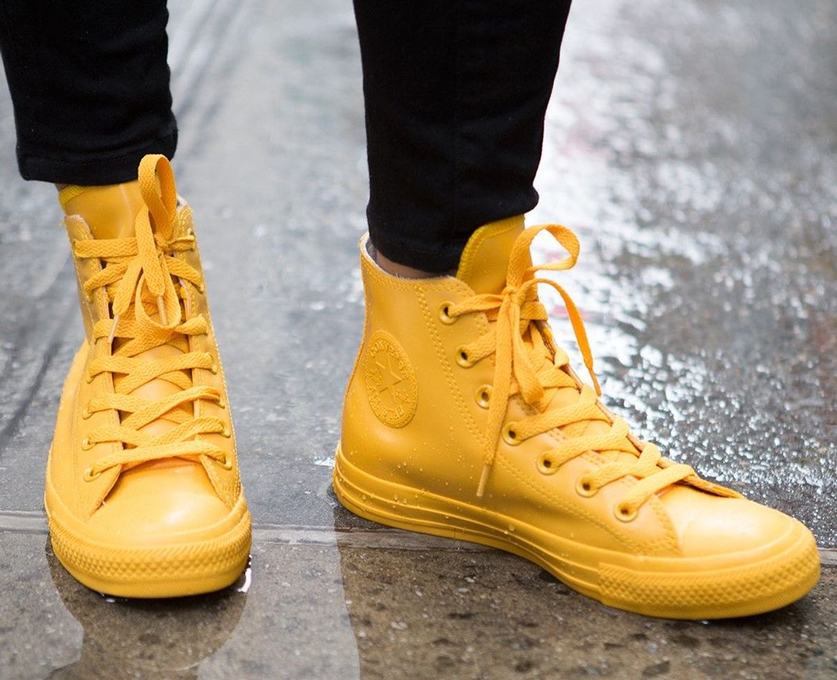 all star amarelo couro