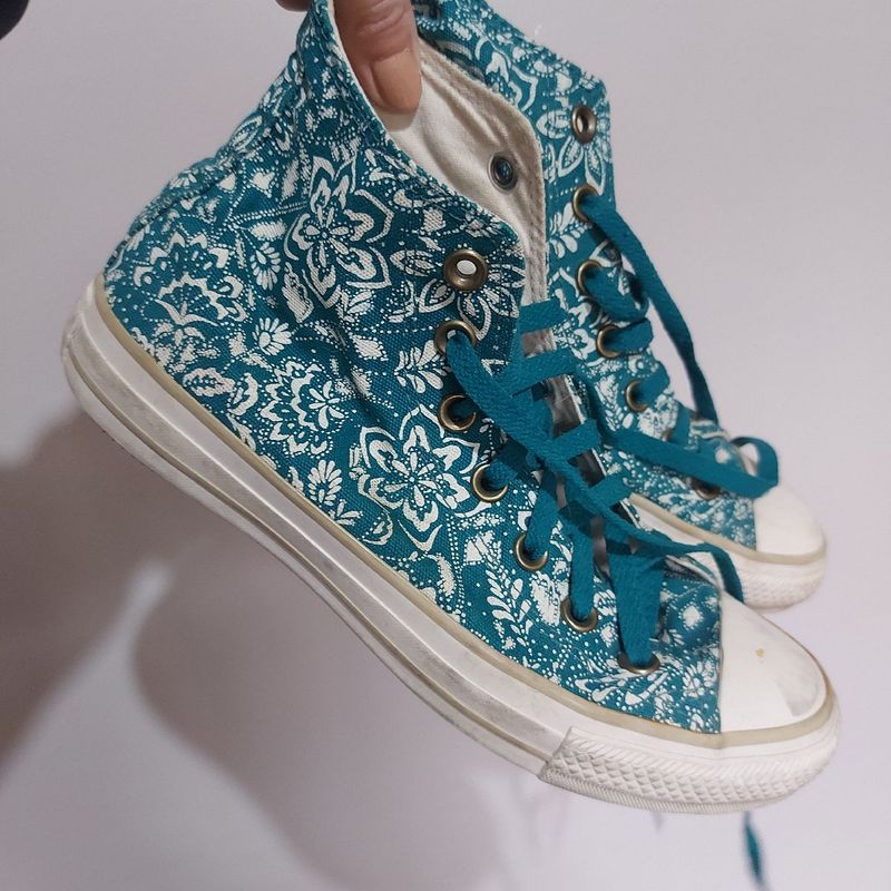 Tenis Converse All Star Azul Verde Turquesa Tenis Feminino Converse Usado 85978305 enjoei