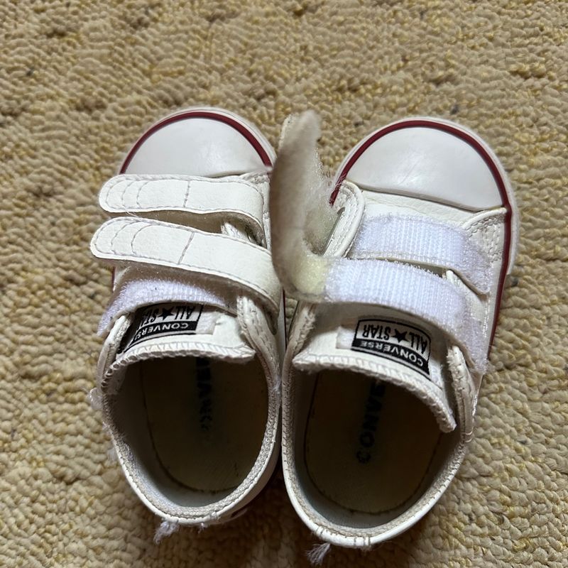 Star Branco All Star Infantil 19 All Star Branco Velcro Infantil