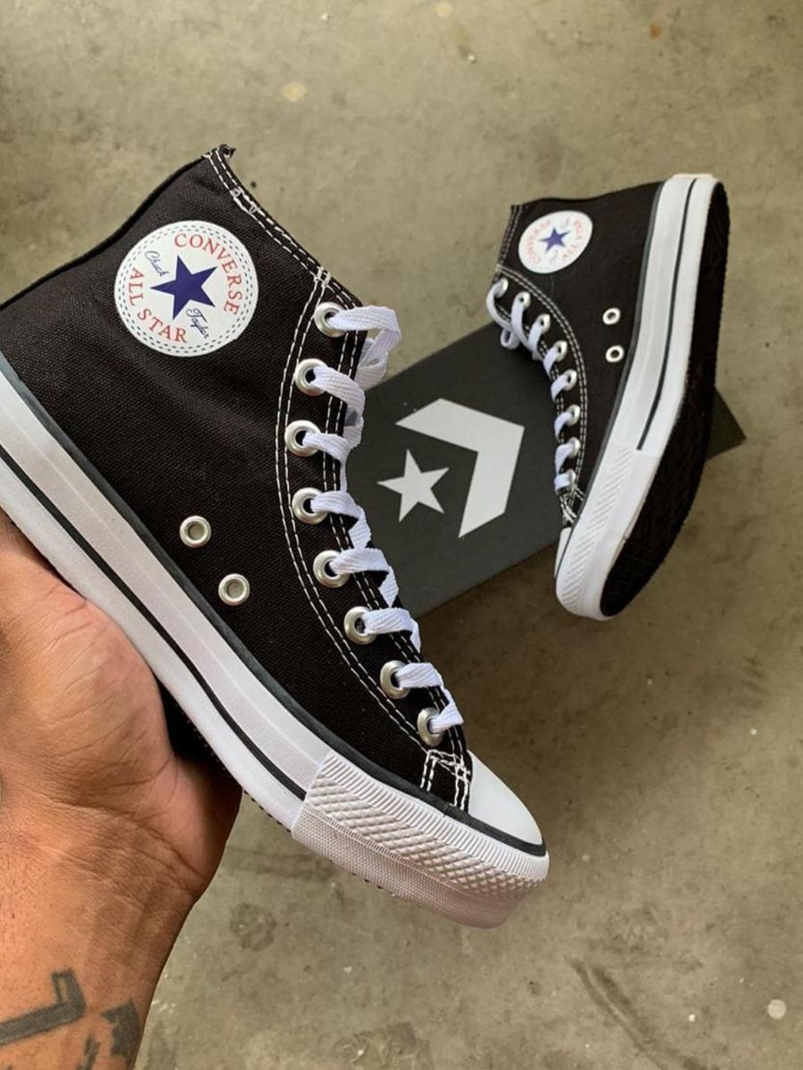 tênis converse all star cano alto preto