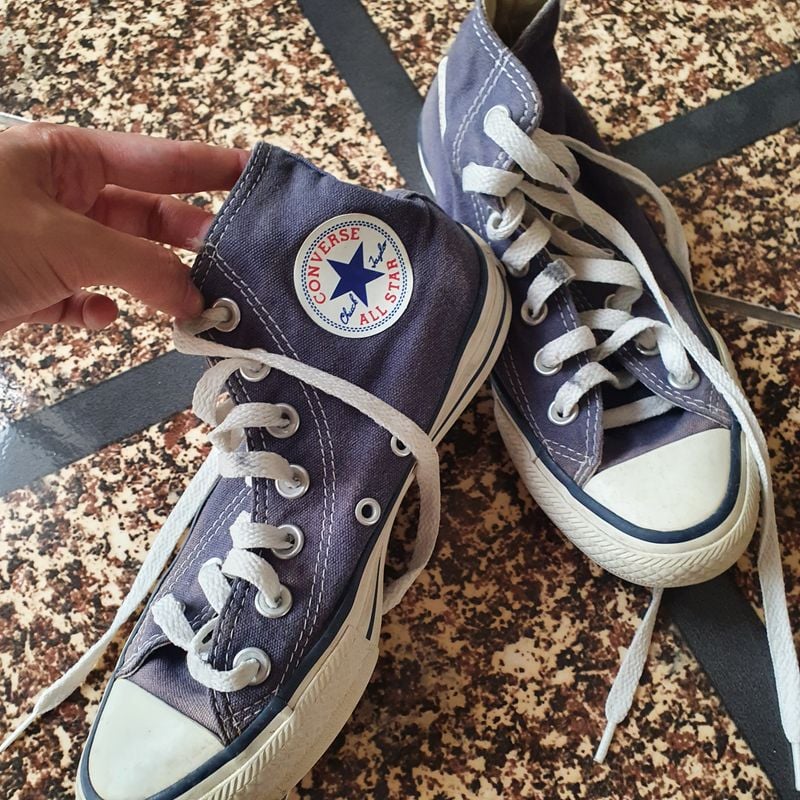 TÊNIS CONVERSE CHUCK TAYLOR ALL STAR HI SEASONAL AZUL LAVADO FEMININO  Converse CONVERSE Yes Urban - Lifestyle Esportivo, Sneakers, Roupas e  Acessórios