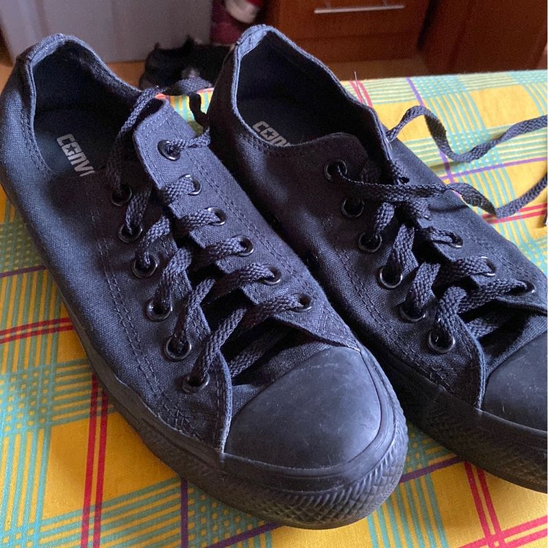 Tênis Converse All Star Chuck Taylor Todo Preto Converse Usado