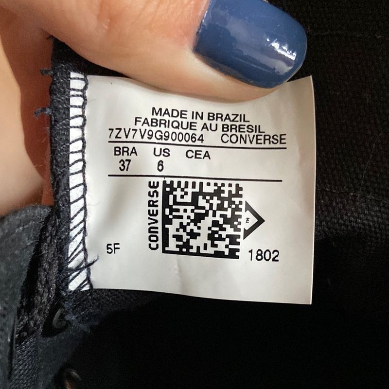 Tênis Converse All Star Chuck Taylor Todo Preto Converse Usado