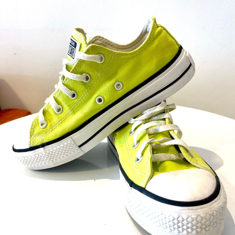 Tênis Converse Chuck Taylor Converse Verde LimÃ£o Tênis Converse