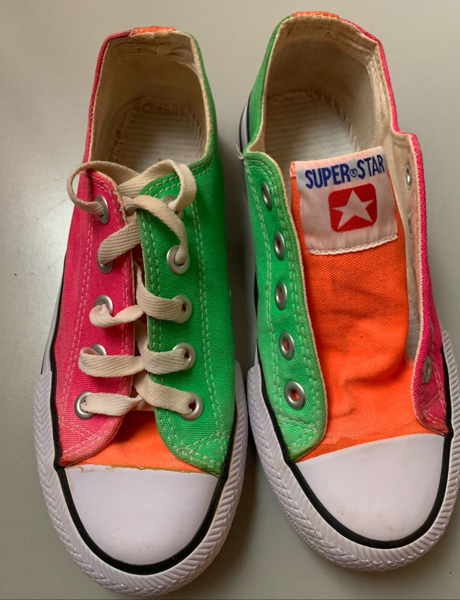 all star colorido feminino